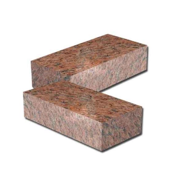Брусчатка гранитная пиленая красная 200х100, Лезники
