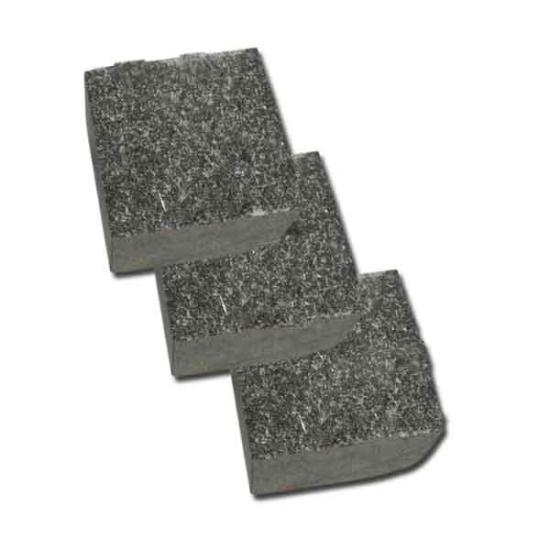 Брусчатка гранитная пилено-колотая Габбро (черная), 100х100х50 мм