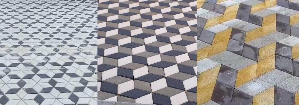 Тротуарная плитка ромб